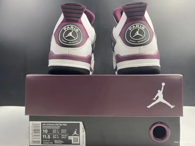 Rep Onekick CZ5624-100 AIR JORDAN RETRO PARIS 4 SAINT-GERMAIN PSG 0415